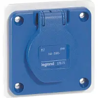 Legrand P17 Einbausteckdose 230V 16A 2P+PA IP54 - 057671