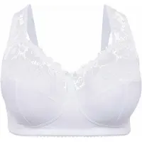 Sheego Bügelloser BH , Damen, Gr. 110, Cup B, weiß, 83% Polyamid, 17% Elasthan, Wattierung:100% Polyester, BHs Bügelloser BH