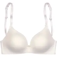s.Oliver Bralette "Camille", Damen, Gr. 75, Cup B, beige (creme), Microtouch, Obermaterial: 69% Polyamid, 19% Polyester, 12% Elasthan, BHs Bralette, ohne Bügel mit verzierten Trägern