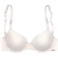 s.Oliver Push-up-BH "Camille", Damen, Gr. 85, Cup B, beige (creme), Microtouch, Obermaterial: 72% Polyamid, 15% Polyester, 13% Elasthan, Basic, Basic, BHs Push-up-BH, mit nahtlos vorgeformten Cups