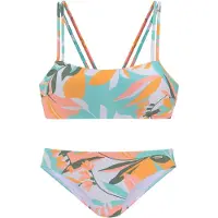 Sunseeker Bustier-Bikini "Allis", Damen, Gr. 42, Cup C/D, gelb (weiß, gelb), Microfaser, Microfaser, bedruckt, Bikini-Sets Bustier-Bikini, mit besonderem Rücken, Topseller