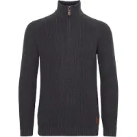 !Solid Troyer SOLID "Troyer SDXenox", Herren, Gr. S, grau (med grau m), Obermaterial: 100% Baumwolle CO., Pullover Troyer