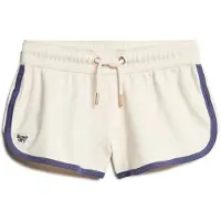 Superdry für Damen. W7110426A Logo Racer Shorts beige (XL), Lässig, Baumwolle