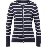 HEINE Cardigan in marine-ecru-gestreift | Gr.: 42