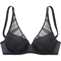 LASCANA Schalen-BH "Amira", Damen, Gr. 85, Cup C, schwarz, Microtouch, Obermaterial: 89% Polyamid, 11% Elasthan, BHs Schalen-BH, mit Spacer-Schalen und modischem High-Apex Schnitt, Dessous