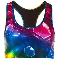 Winshape Sport-Bustier "SB101-Cosmic", Damen, Gr. S, Normalgrößen, bunt (cosmic), 80% Polyester, 20% Elasthan, BHs Sport-Bustier