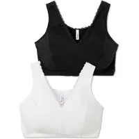 Sheego Bügelloser BH , Damen, Gr. 120, Cup F, schwarz-weiß (schwarz, weiß), 95% Baumwolle, 5% Elasthan, BHs Bügelloser BH