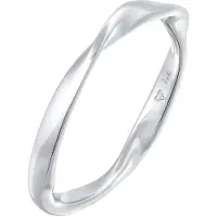 Elli Silberring "Ring Bandring Gedreht Stapelring Basic 925 Silber" Gr. 52, silber, Fingerringe, Damen, 52, Silber 925 (Sterlingsilber), Silberring