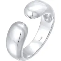 Elli Silberring "Ring Bandring Urban Style 925 Silber" Gr. 54, silber, Fingerringe, Damen, 54, Silber 925 (Sterlingsilber), Silberring