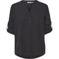 Oxmo Langarmbluse OXAnja in Schwarz | Gr.: 42
