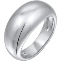 Elli Silberring "Ring Chunky Ring Silberfarben für Damen" Gr. 58, silber, Fingerringe, Damen, 58, Messing, Silberring
