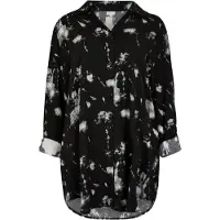 Apricot Longbluse "Longshirt" mit Wolkendruck