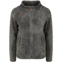 Oxmo Kapuzenfleecejacke "Sweatjacke OXTelsa", Damen, Gr. M, grau (castlerock), Obermaterial: 100% Polyester PES., Jacken Kapuzenfleecejacke