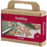 Creativ Company DIY Kreativset Modelliermasse Lebkuchenfiguren