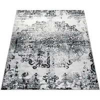 Paco Home Teppich "Tara 210" rechteckig 12 mm Höhe Kurzflor, Vintage Design, Wohnzimmer