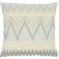 Apelt Dekokissen "Indira" Gr. 1, grau (weiß, grau, gemustert), B:48cm L:48cm, Baumwolle, Polyester, Dekokissen_Sitzkissen_Kissenhüllen, Dekokissen, Kissenhülle mit Füllung, 1 Stück
