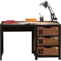 Vipack Kinderschreibtisch "Alex", beige (natur), B:130cm H:75cm T:60cm, Tische, Kinderschreibtisch, Jugendschreibtisch, Schreibtisch im industrial Design