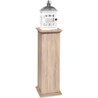 FMD Container "Essex", beige (eiche nb), B:30cm H:88,5cm T:30cm, Holzwerkstoff, Schränke, Container, Standregal/Blumensäule, Stauraum in zwei Höhen, Breite 30 cm