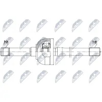 NTY NPW-NS-154 Antriebswelle Vorne Rechts für NISSAN Patrol GR V SUV (Y61)