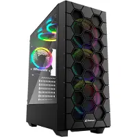 Sharkoon RGB HEX, Desktop, PC, Schwarz, ATX, micro ATX, Mini-ITX, Gaming, Multi