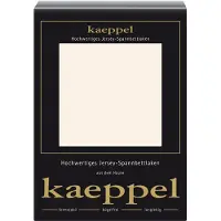 Kaeppel Spannbettlaken "Single Jersey Mako Elasthan", beige (perlmutt), L:200cm, Jersey-Elasthan, Obermaterial: 97% Baumwolle, 3% Elasthan, Bettlaken, Spannbettlaken, aus 97% Baumwolle und 3% Elasthan