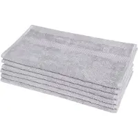 Dyckhoff Gästehandtuch "Planet", silber, B:30cm L:50cm, Walkfrottier, Obermaterial: 100% Baumwolle, Handtücher, Gästehandtuch