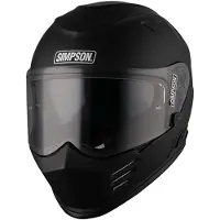 Simpson Venom (ECE 22.06) Integralhelm Unisex Fiberglas schwarz, L