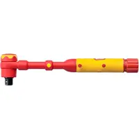 Wiha Drehmomentschlüssel electric 3/8" für Steckschlüssel, variabel einstellbare Drehmomentbegrenzung (44163)