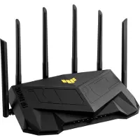 Asus TUF Gaming AX6000 (TUF-AX6000), Wi-Fi 6 (802.11ax), Dual-Band (2,4 GHz/5 GHz), Ethernet/LAN, Schwarz, Tabletop-Router