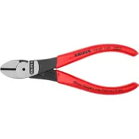 Knipex Kraft-Seitenschneider, Schwarz atramentiert, mit Kunststoff überzogen