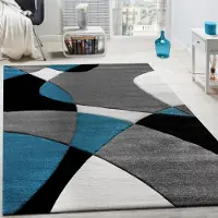 Paco Home Teppich "Diamond 664", rechteckig, 18 mm Höhe, 3D-Design, Kurzflor, 3D-Design, modernes geometrisches Muster