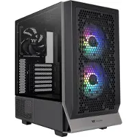 Thermaltake Ceres 300 TG, Midi Tower, PC, Schwarz, ATX, EATX, micro ATX, Mini-ITX, SPCC, Gehärtetes Glas, 18,5 cm
