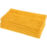 Dyckhoff Gästehandtuch "Planet", orange (mango), B:30cm L:50cm, Walkfrottier, Obermaterial: 100% Baumwolle, Handtücher, Gästehandtuch