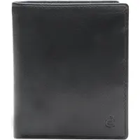 Esquire Leder Geldbörse Compact Wallet Black schwarz