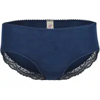Engel - Women's Panty mit Spitze - Seidenunterwäsche Gr 38/40 blau
