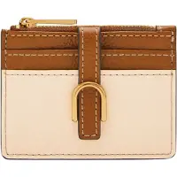 Fossil Kartenhalter Vada Zip Card Case Bone / Brown creme