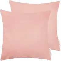 Tom Tailor Dekokissen HOME "Dove" Gr. 3, rosa (rosa, unifarben), B:60cm L:60cm, Baumwolle, Dekokissen_Sitzkissen_Kissenhüllen, Dekokissen, unifarben, Kissenhüllen ohne Füllung, 2er Pack
