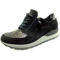 Waldlaufer Hiroko 20 Damenschuhe Schnürschuhe Sportive Sneaker Schwarz Freizeit