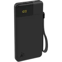 Aqiila Powerbird B10, 10000 mAh, Lithium Polymer (LiPo), Adaptive Fast Charging, Hisilicon FCP, Power Delivery 3.0, Quick Charge 3.0, Super Fast Charging, 3,7 V, 20 W, Schwarz