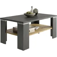 FMD Couchtisch "Bastia", braun (matera, artisan eiche, matera, matera), B:100cm H:45,8cm T:60cm, Tische, Couchtisch, Couchtisch, rechteckig, Ablage, 100 x 60 cm