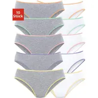 Petite fleur Bikinislip 10er-Pack, aus elastischer Baumwolle
