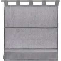 Kutti Heimtextilien Raffrollo mit Schlaufen Metis 100% Leinen grau Breite 45 * Höhe 140 cm