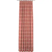 Wirth Vorhang "Crayon" Gr. 1, rot, B:65cm H:120cm, Jacquard, Baumwolle, Polyester, Gardinen, Vorhang