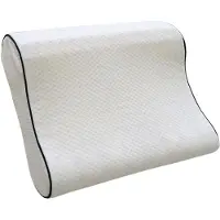 Glööckler Nackenstützkissen KBT BETTWAREN "Wellness auf Wolken", weiß, B:50cm H:12cm L:37cm, Bezug: 100% Polyester, Kopfkissen, Nackenstützkissen
