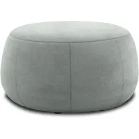 Domo Hocker "800012 elegant und zeitlos, Solitär, bequem, B/T 75/75cm", grau, B:75cm H:42cm T:75cm, 95% Polyester, 5% Nylon, Hocker, Hocker, Hocker rund gepolstert