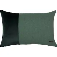 Esprit Dekokissen "Harp", grün (dunkelgrün, unifarben), B:58cm L:38cm, Polyester, Dekokissen_Sitzkissen_Kissenhüllen, Dekokissen, mit Keder und Applikation, Kissenhülle ohne Füllung, 1 Stück
