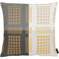 Apelt Dekokissen "Alexis" Gr. 1, grau (grau, beige, gemustert), B:49cm L:49cm, Polyester, Dekokissen_Sitzkissen_Kissenhüllen, Dekokissen, Kissenhülle ohne Füllung, 1 Stück