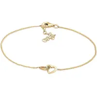 Elli Armband Herz Heart Verschlungen Symbol 925 Silber Elli Gold