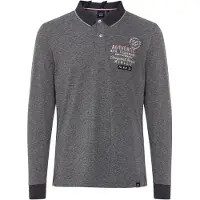 FQ1924 Langarmshirt "Langarmshirt FQPeder", Herren, Gr. S, grau (charcoal mix), Obermaterial: 100% Baumwolle CO., Shirts Langarmshirt