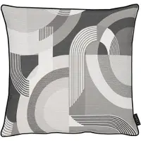 Apelt Dekokissen "Arco" Gr. 1, grau (grau, gemustert), B:35cm H:5cm L:50cm, Polyester, Dekokissen_Sitzkissen_Kissenhüllen, Dekokissen